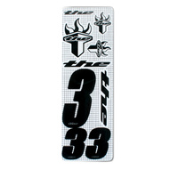 THE Number (inc. 3 numbers & 6 stickers) Black #3