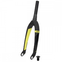 IKON Carbon Tapered 24" BMX Fork suit 20mm Dropout (Black-Yellow)
