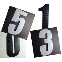 Dirt Design BMX Plate Numbers (Black or White)
