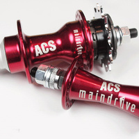 ACS Maindrive Hub F&R Set 36H W/Cogs (Red)