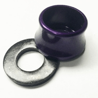 Profile Alloy Volcano Hub Axle Cone & Steel Washer Single (Purple)