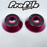 Profile MTB Front Cone Adapter Bolt-Up (Red) pair