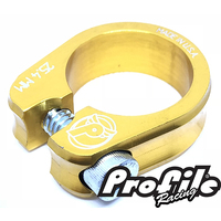 Profile Slim Jim S-Post Clamp 25.4mm Gold
