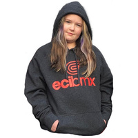 ECIBMX Hoodie Grey-Red (X-Large)