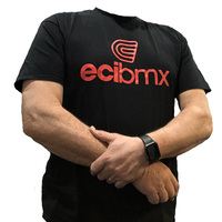 ECIBMX Tee Black-Red (X-Small)