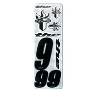 THE Number (inc. 3 numbers & 6 stickers) Black #9