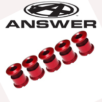 ANSWER Alloy 8mm Chain Ring Bolts Kit (Red)