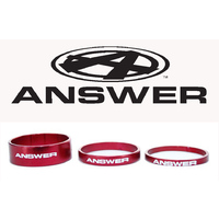 ANSWER Pro 1-1/8" Alloy Headset Spacer Set 3 (Red)