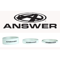 ANSWER Pro 1-1/8" Alloy Headset Spacer Set 3 (White)