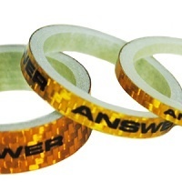 ANSWER Pro 1-1/8" Carbon Headset Spacer Set 3 (Gold)