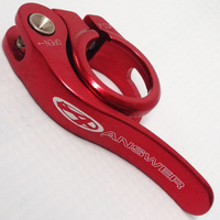 ANSWER Mini 25.4mm Q/R Seat Post Clamp (Red)