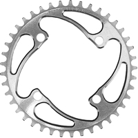RENNEN 4 Bolt 104 Non-Threaded Chainring (Polished)