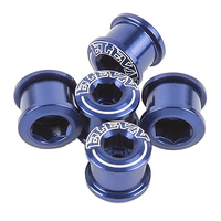 ELEVN Alloy Twin Allen Chainring Bolts 6.5mm x 4mm (Blue)