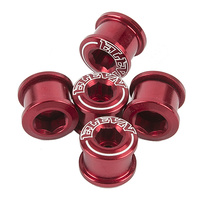 ELEVN Alloy Twin Allen Chainring Bolts 6.5mm x 4mm (Red)