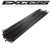EXCESS Stainless Steel Spokes 80-pack 14g (Black)