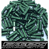 EXCESS Alloy Spoke Nipples 14G 80pack (Ano Green)