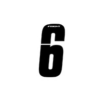 INSIGHT 3" Number-6 (Black) each