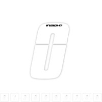 INSIGHT 3" Number-0 (White) each