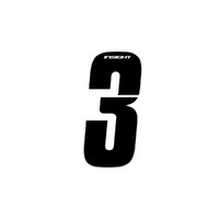INSIGHT 4" Number-3 (Black) each