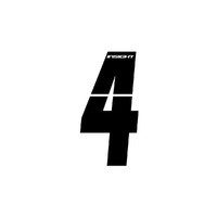 INSIGHT 4" Number-4 (Black) each