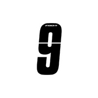 INSIGHT 4" Number-9 (Black) each