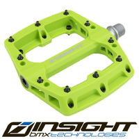 INSIGHT Thermoplastic Platform 9/16" Pedals (Green)