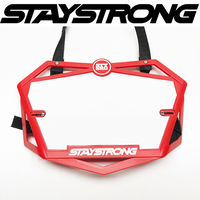 Staystrong Mini 3D Number Plate (Red)