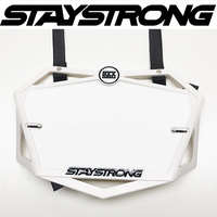 Staystrong Mini 3D Number Plate (White)