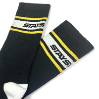 Staystrong Stripe Socks (Black S-M)
