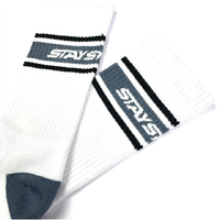 Staystrong Stripe Socks (White S-M)