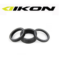 IKON Carbon Headset Spacers 1.00" pack of 3 (Black)