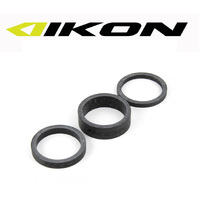 IKON Carbon Headset Spacers 1.1/8" pack of 3 (Black)