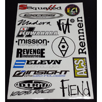 BMX Mixed Brand Sticker Sheet 02