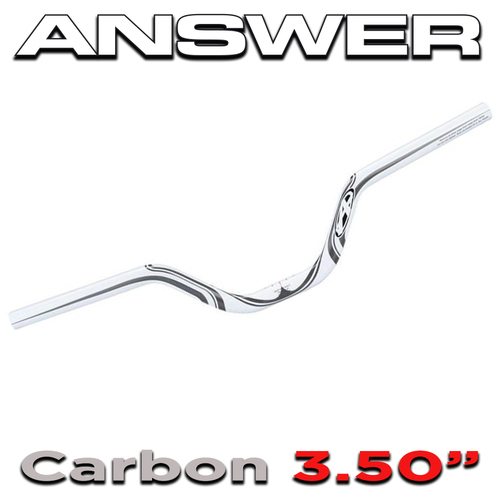 ANSWER Carbon Mini Bars 3.50" X 24" wide (White)