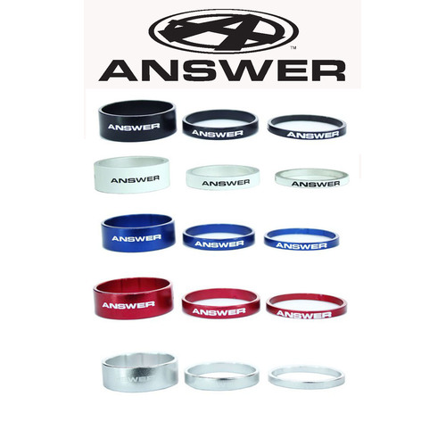 ANSWER Headset Spacer Kit to suit 1" Forks (Alloy or Carbon)