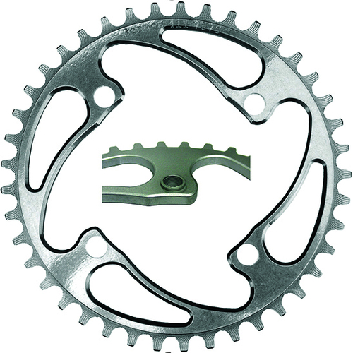 RENNEN 4 Bolt 104 Threaded 37T Chainring (Polished)