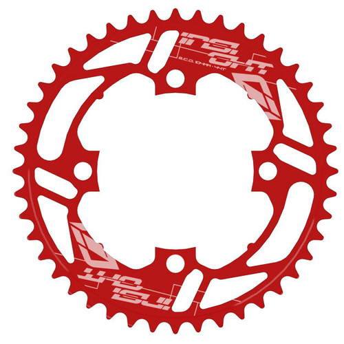 INSIGHT 34T 4 Bolt Chainring 104mm bcd (Red)