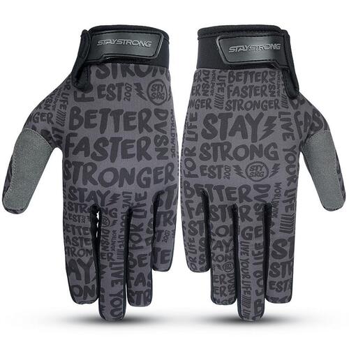 Staystrong Sketch Glove Black (Youth X-Small)