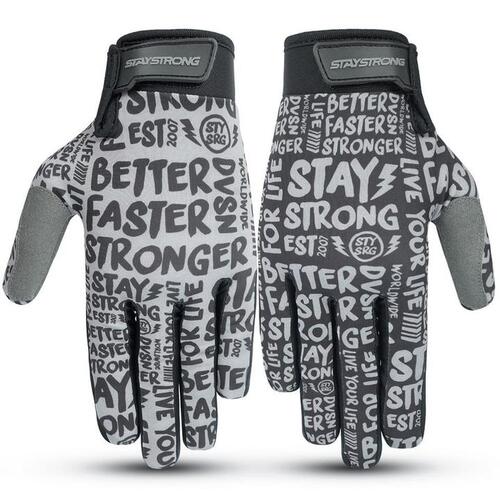 Staystrong Sketch Glove Black-Grey (Youth X-Small)