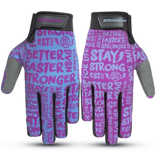 Staystrong Sketch Glove Purple-Teal (Youth Small)
