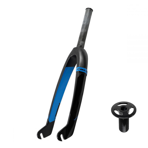 IKON Carbon 20" Mini-Junior Fork 1" Straight (Black-Blue)